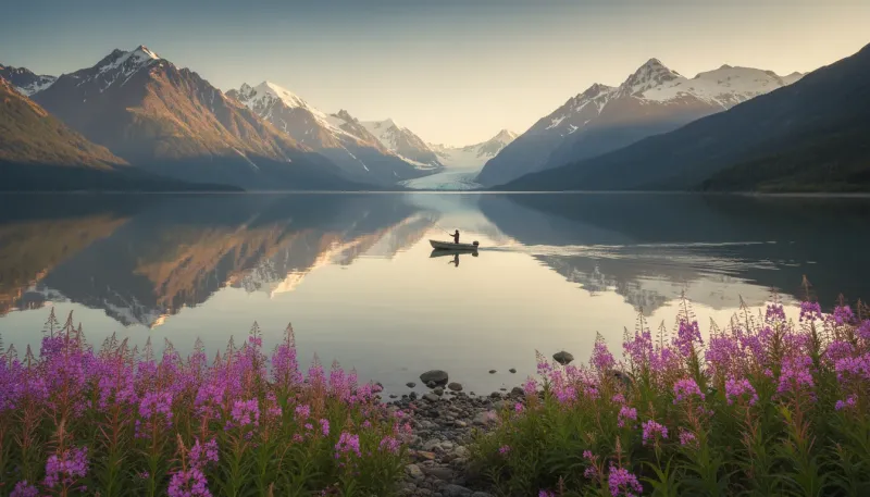 Alaska landscape, backdrop for the Angling Hubs Homer directory