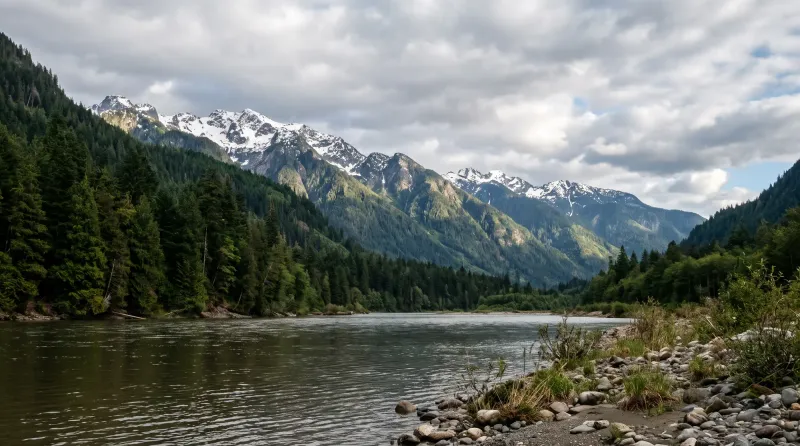 British Columbia fishing waters. Backdrop for the Angling Hubs British Columbia guide directory