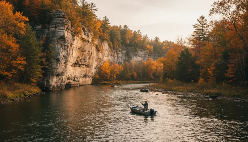Iowa fishing waters. Backdrop for the Angling Hubs Iowa guide directory