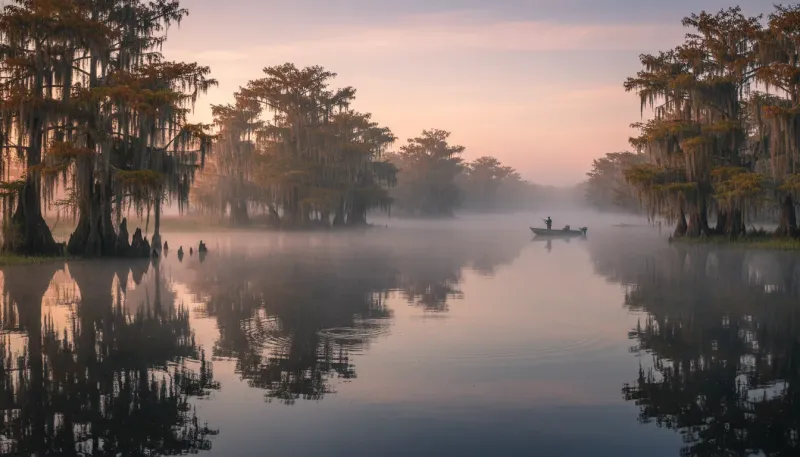 Louisiana landscape, backdrop for the Angling Hubs Grand Isle directory