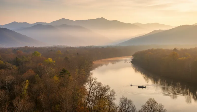 Tennessee fishing waters. Backdrop for the Angling Hubs Tennessee guide directory