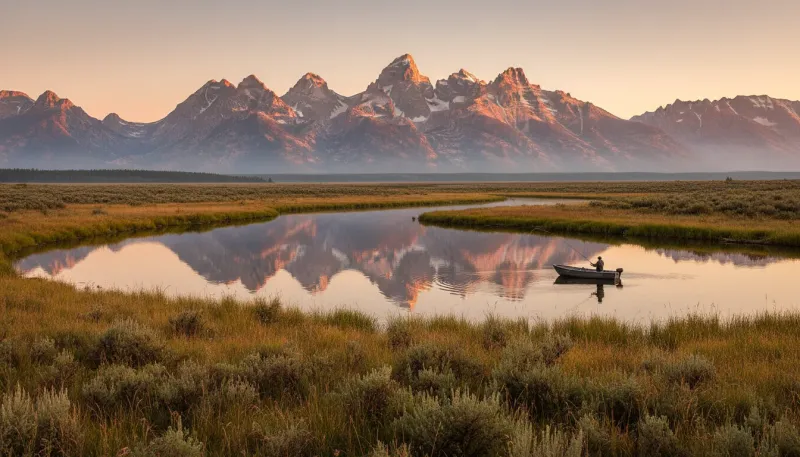 Wyoming landscape, backdrop for the Angling Hubs Jackson directory
